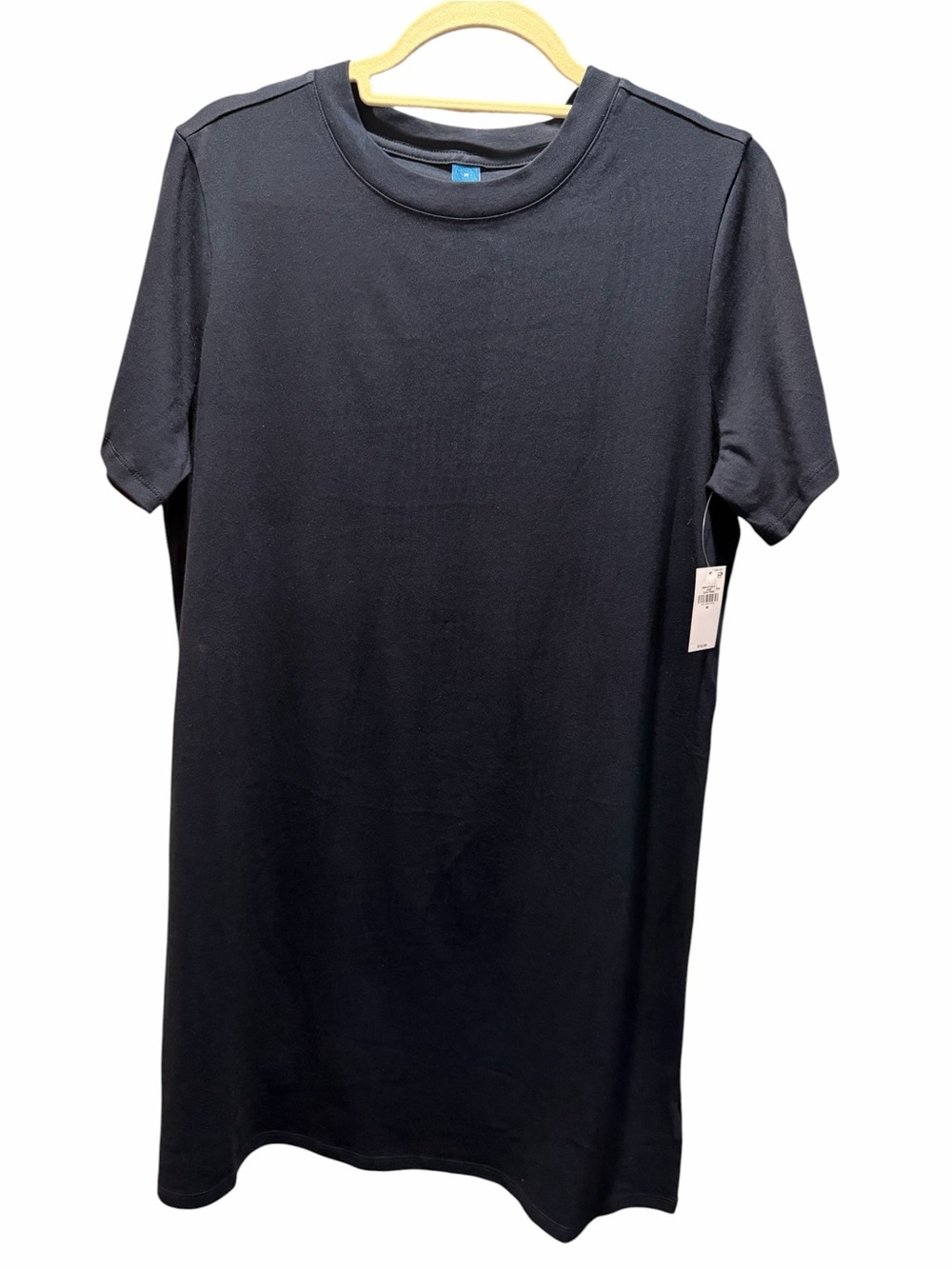 Old Navy Vintage Crew-Neck Mini T-shirt Dress, Short Sleeve, Navy - Picture 2 of 5